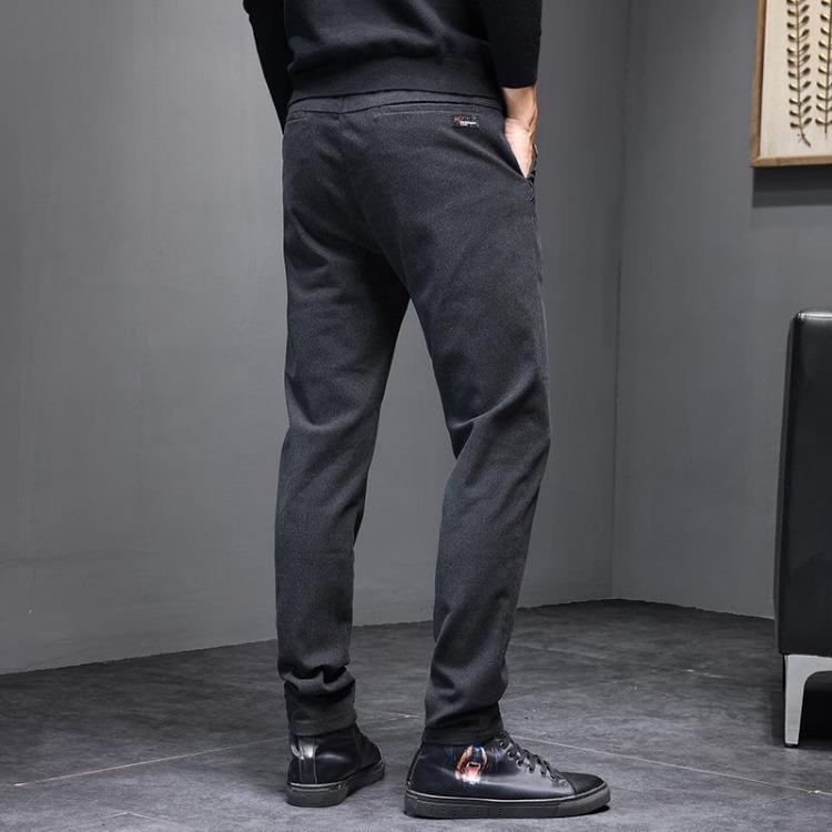 Men Slim Fit Straight Leg Casual Pants Comfortable Light Business Versatile Fashionable for Spring and Autumn