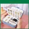 Style Portable Jewelry Organizer With Soft Velvet Interior For Earrings And Rings