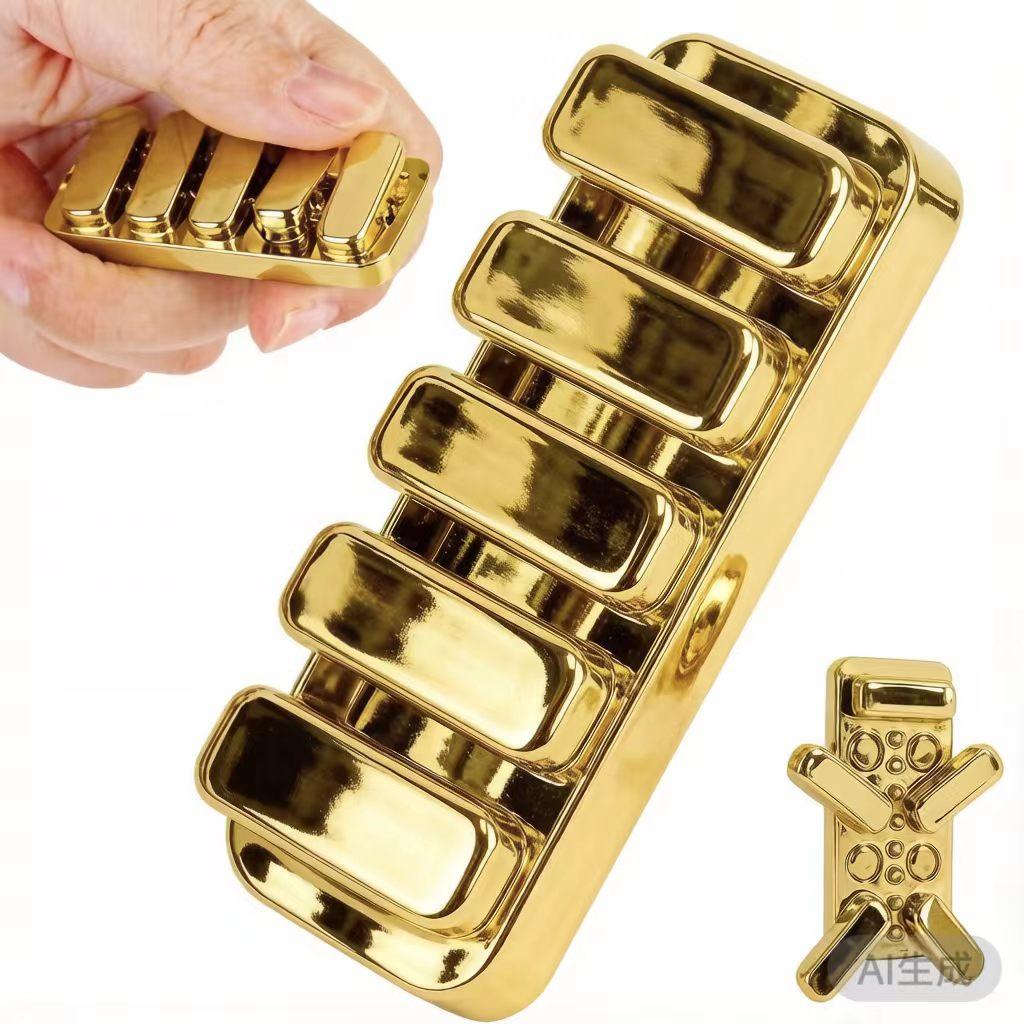 Tasti Neri di Pianoforte Fidget Clicker Fidget Slider Autismo ADHD Metallo EDC Giocattoli Fidget Giocattoli da Scrivania Ufficio Giocattoli per Alleviare Ansia e Stress
