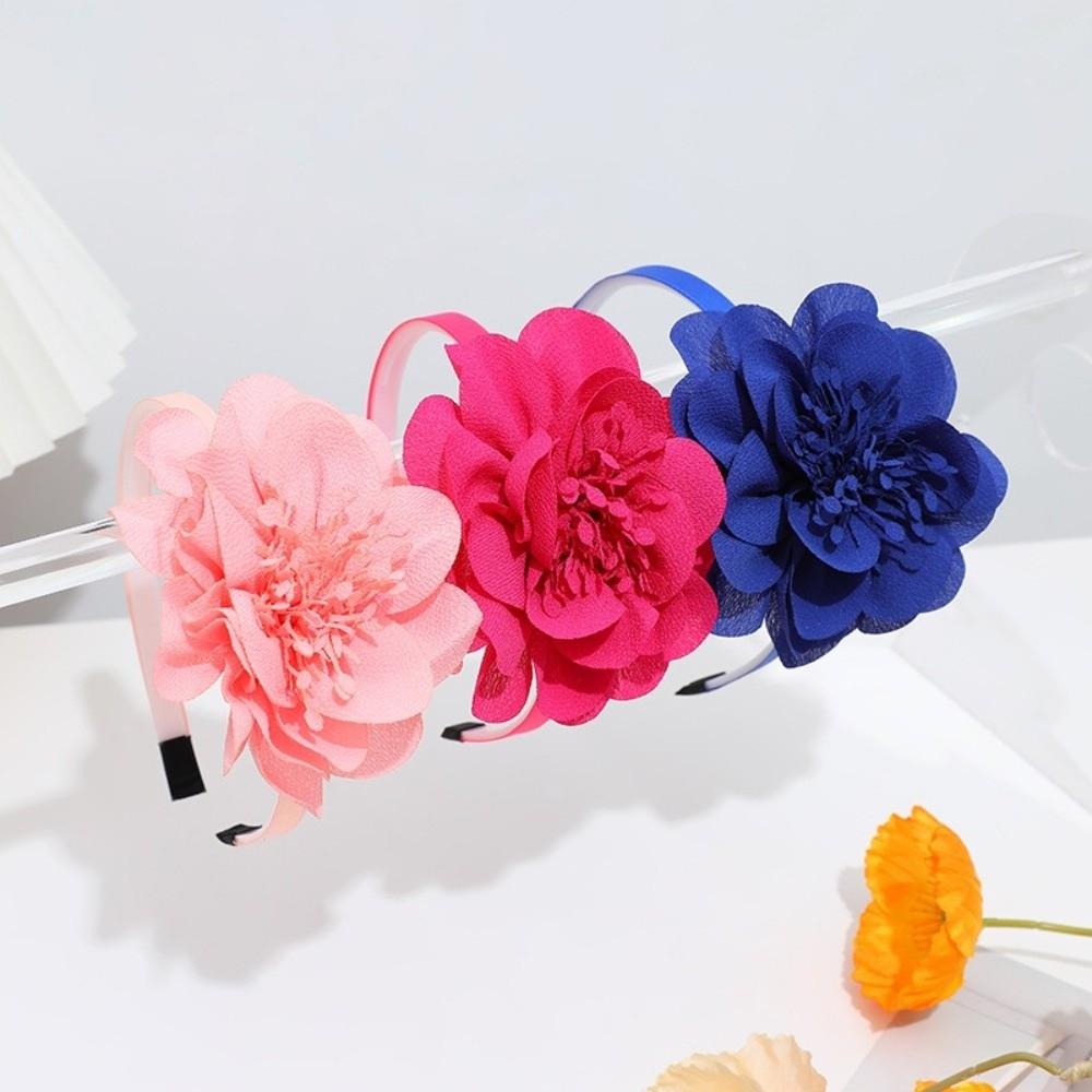Multi-Layers Big Flower Headband Grosgrain Ribbon Girl Hair Hoop Headwear  Hair Accessories