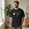 2026 Eclissi Solare Totale Grafica Astronomica Maglietta Cotone Unisex Manica Corta Top Casual Idea Regalo Unica per Appassionati di Astronomia