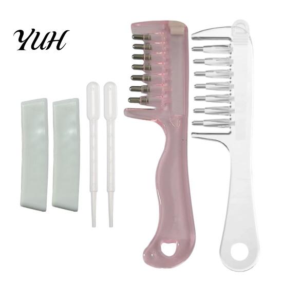 Liquid Hair Growth Comb Scalp Essential Oil Applicator Comb, Round Massage Ball Teeth Design, 10ml Capacity, Scrubber for Clear Leakproof Portable