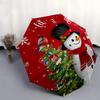 1pc Christmas Snowman Decorations Umbrella with Plastic Handle,Suitable for All Seasons Home Travel Outdoor UmbrellaDD253