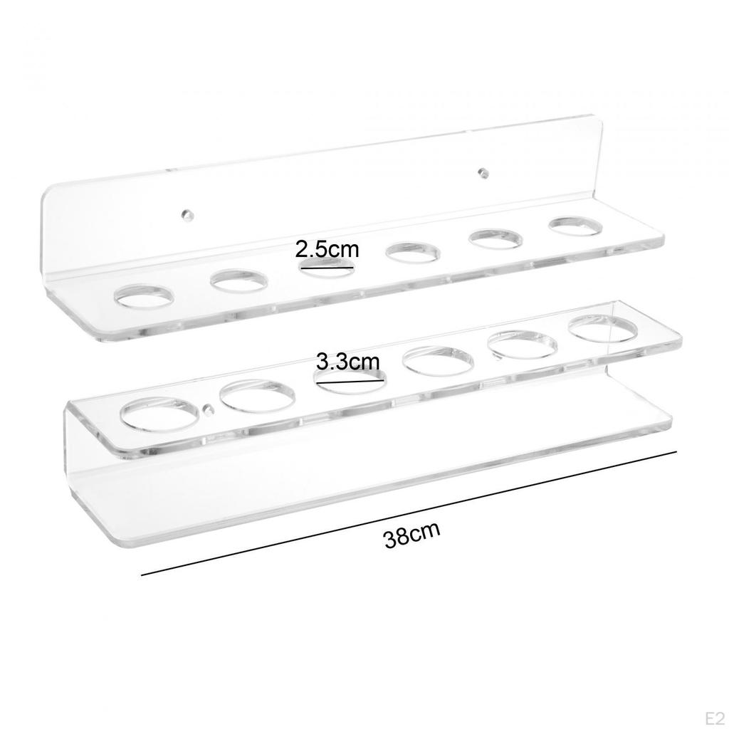 Billiard Cue Holder Pool Rack Wall Mount Hanging Easy Using Snooker for Game Room