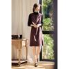 XWI Women's Two-Piece Suede Vest Dress & T-Shirt Set