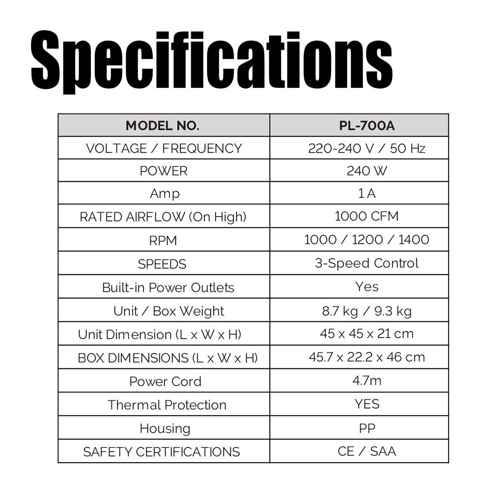 XPOWER PL-700A Professionell Lågprofil Luftrörare Fläkt Utlopp Matta Toalett Gräsmatta Hus Hotell Stormarknad Låg Luftfläkt