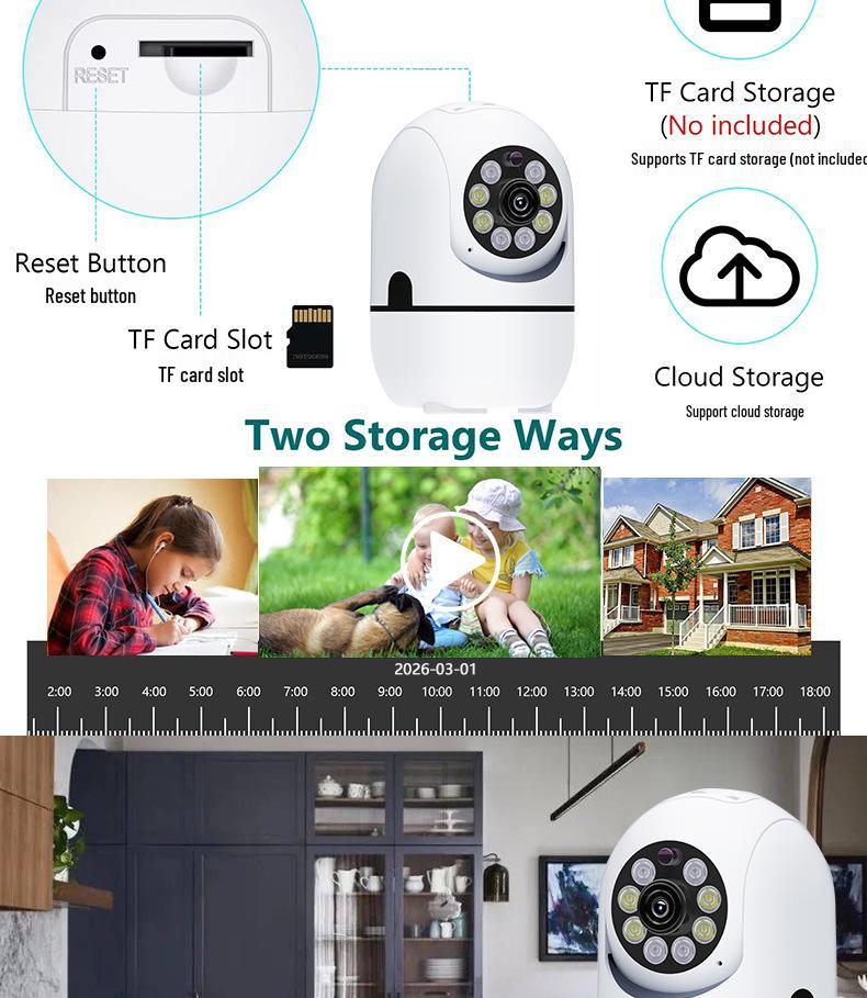 360° Wide Angle Night Vision Wireless Pet & Baby Monitor Camera