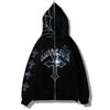 Y2K Hooded Zip-Up Sweatshirt With Rhinestone Embellishment Streetwear Oversized Womens Casual Hip Hop Jacket