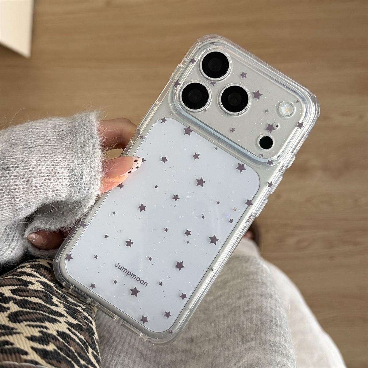 Glitter Star Double Layer iPhone 15 Pro/Pro Max Anti-Drop Case iPhone 17