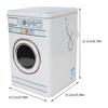 Laundry Powder Metal Box Large Capacity Metal Laundry Detergent Canister Container for Storing Washing Tablets Blue