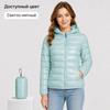 Women Autumn Winter Slim Short Hooded Warm White Duck Down Coat Women Outerwear Ultra-light Plus Size Thin Down Jacket