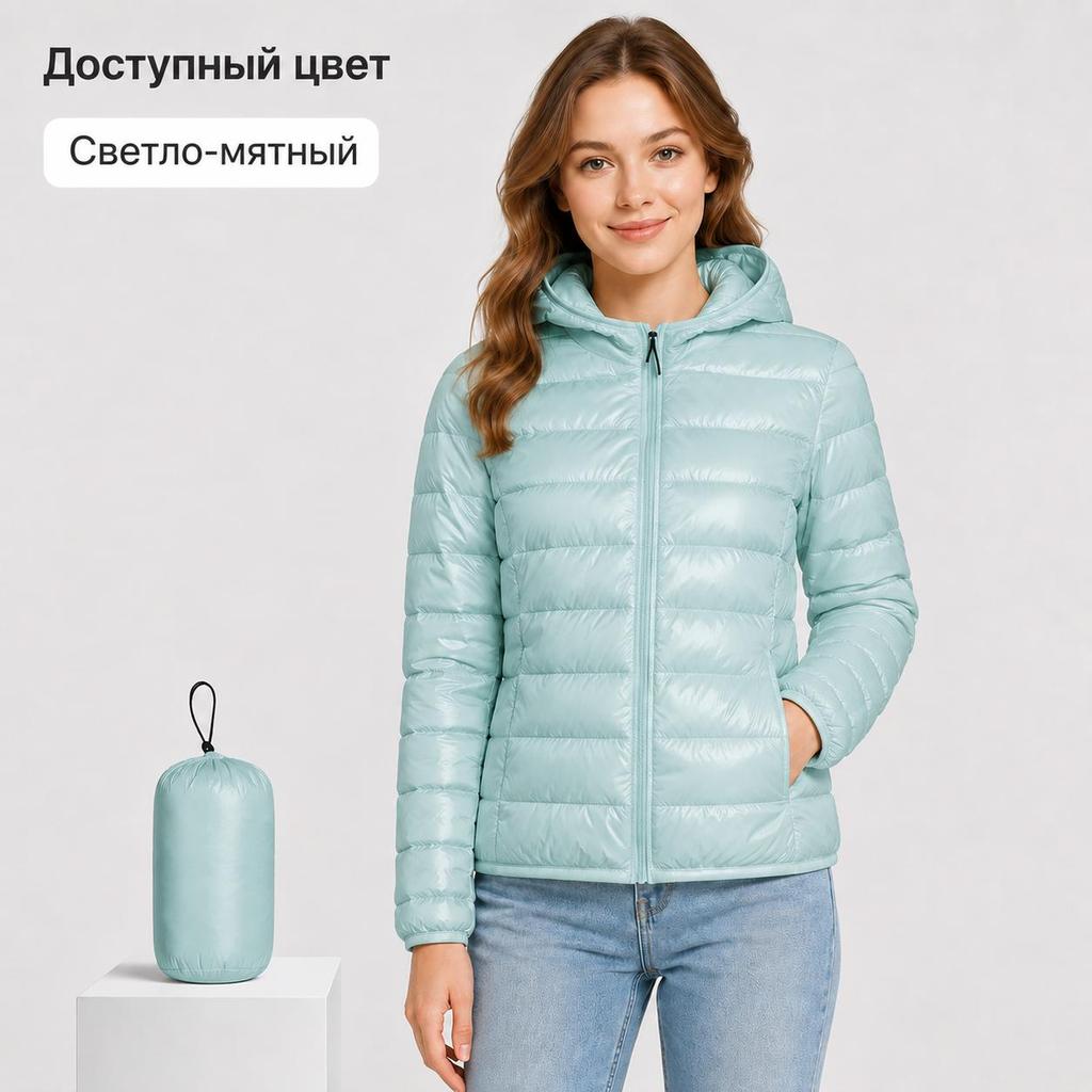 Women Autumn Winter Slim Short Hooded Warm White Duck Down Coat Women Outerwear Ultra-light Plus Size Thin Down Jacket