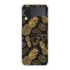 Gold Foil Art Hard PC Phone Case For Samsung Galaxy Z Flip 5 4 3 Transparent Cover For Galaxy Z Flip 6 Foldable Shockproof Cases