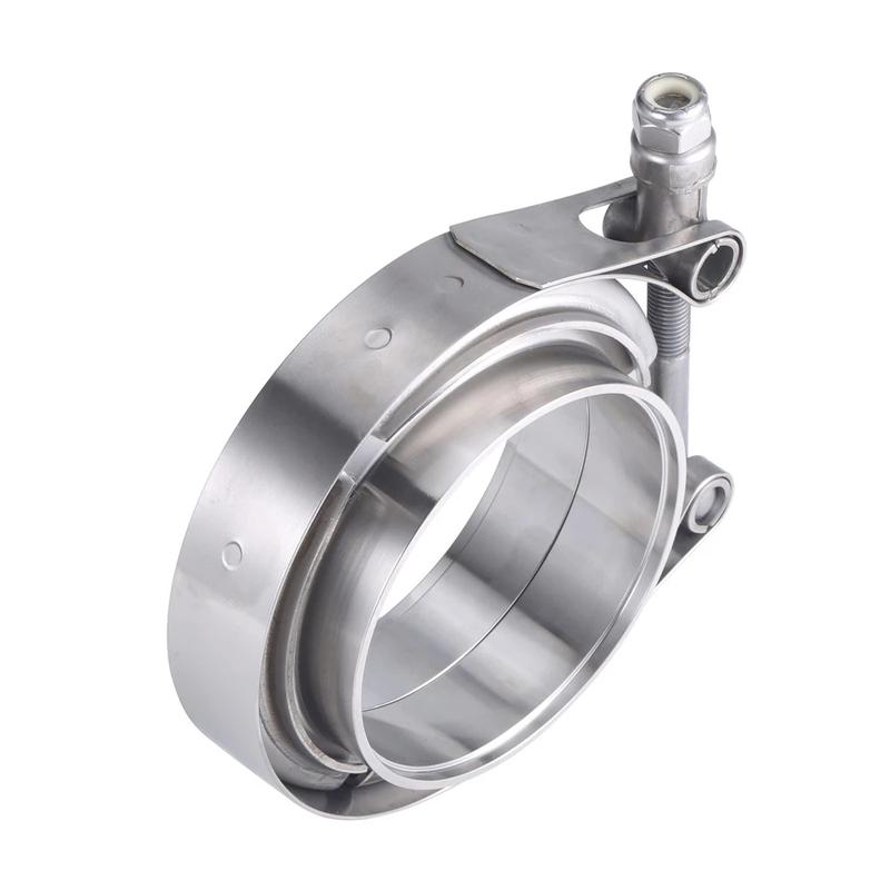 Stainless steel 2.36 inch exhaust pipe V band clamp flange kit Vband kit