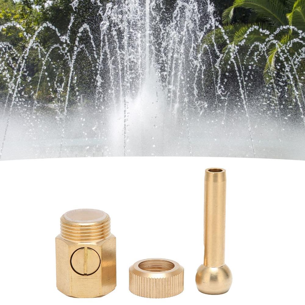 Gold Landscape Nozzle Brass Pond Sprinkler Durable Fountain Direction Jet  Landscape Design