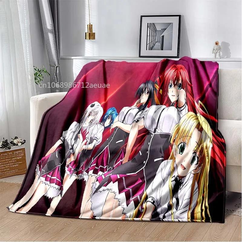 Cartoon Sexy Girl High School DxD Anime 3D Blanket Cover Flannel Blankets for Beds Sofas Warm Bed Sheet Soft Blanket