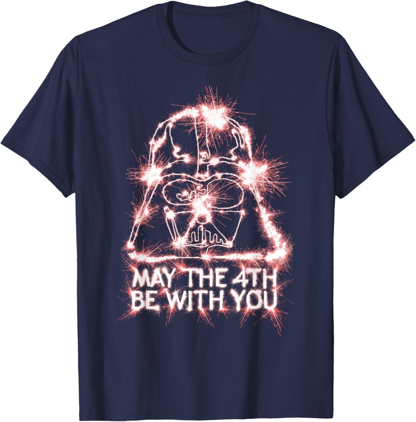 Darth Vader May The 4th Be With You Sparkler T-Shirt S разноцветный