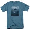 Jaws Silhouette T Shirt Licensed Shark Movie Retro Tee Classic New Slate