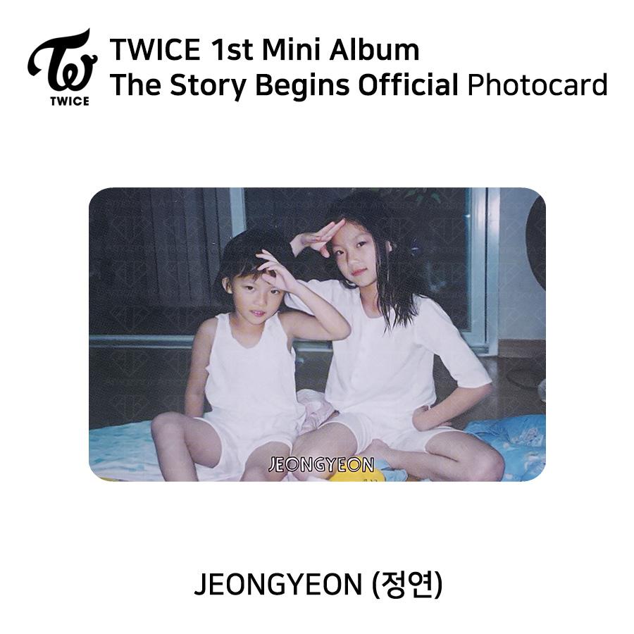 

TWICE 1-й мини-альбом The Story Begins Официальная фотокарточка РОЗОВАЯ версия KPOP JEONGYEON - B