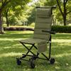 Foldable Outdoor Wheeled Chair Trolley Portable Reclining with