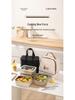 Korean Square 304 Stainless Steel Lunch Box with Airtight Glass Lid - Microwave Safe