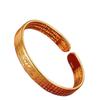 Women's Simple Fashion Lotus Heart Sutra Gold Plated Bracelet