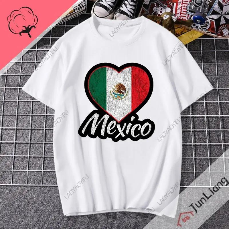 Viva Mexican Shirts Vintage Fashion Mexican Print Tops Mens and Womens 100 Cotton Tshirts Camo Street Fun Clothing S