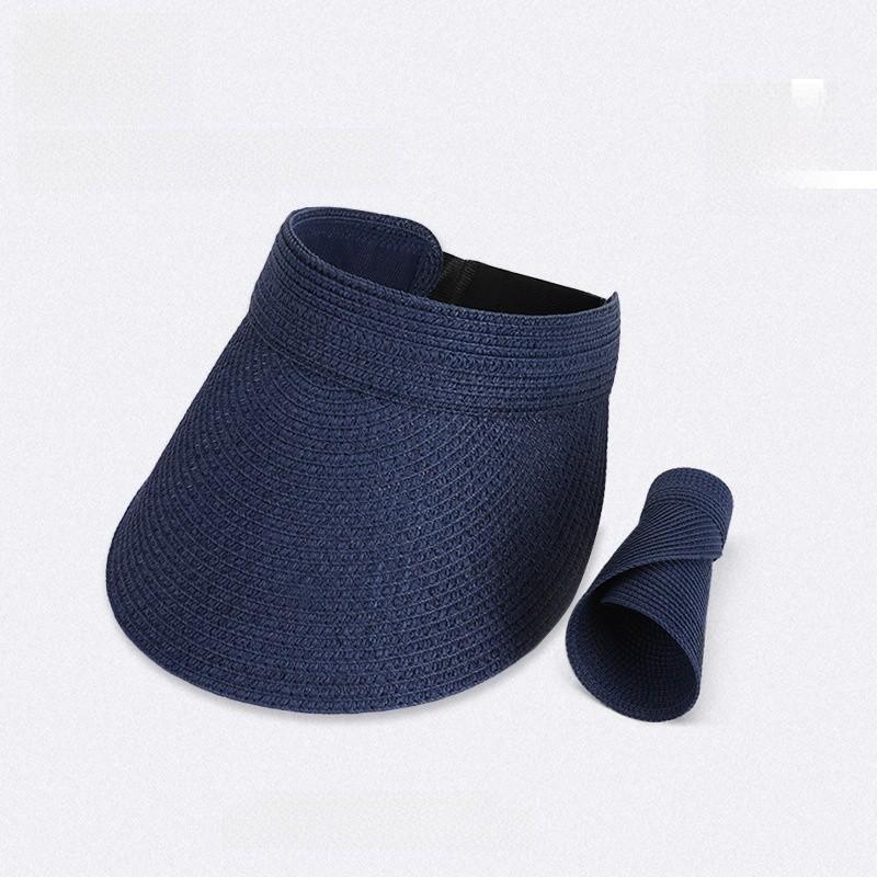 Summer Outdoor Sun Hat With Wide Brim For Women Casual Breathable Straw Hat For Sun Protection