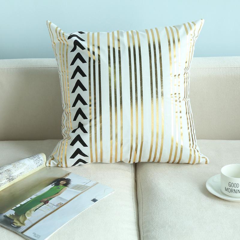 Hot Stamping Pillowcase Home European Classical Print Sofa Cushion Cover Cushion Cover