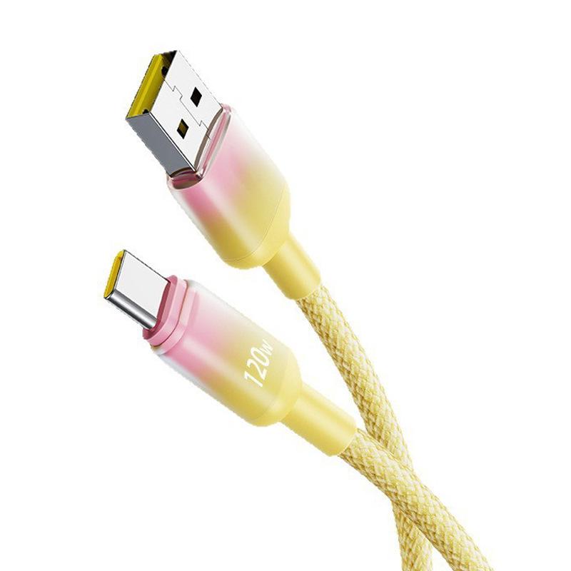 120W Super Flash Charge Type-C Cable for Apple, Huawei, Vivo, Oppo, and Honor
