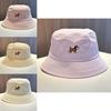 Womens Summer Cotton Embroidered Fisherman Hat With Cartoon Dog Embroidery Design For Sunblock