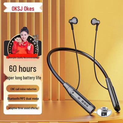 OKSJ Wireless Neckband Sport Bluetooth Earphones