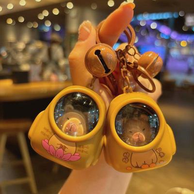 Capybara Night Light Keychain - Cute Luminous Bag Charm & Gift
