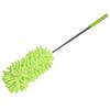 Dust Removal Stainless Steel Dust Duster Green Telescopic Cleaning Brush Portable Washable Feather Duster Household