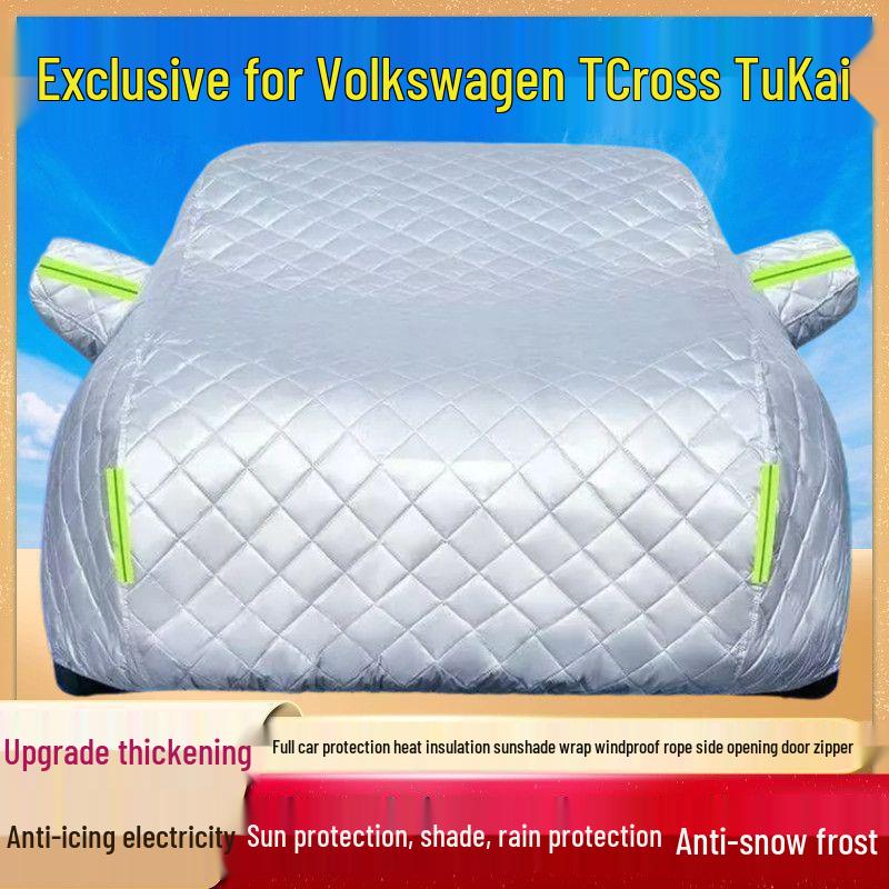 

2023 Volkswagen T-Cross TuKai Car Cover: Sun & Rain Protection, Thick Cotton Anti-Hail Design. Thick Cotton Anti-Hail, Sunshade, All-Season