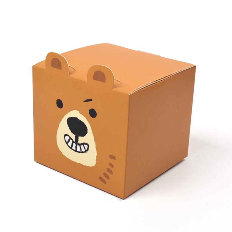 15pcs Bear Gift Boxes Party Favor Boxes Paper Gift Wrap Box Bear Baby Shower Party Gift Goody Snack Gift Boxes for Brown Bear Theme Birthday Party