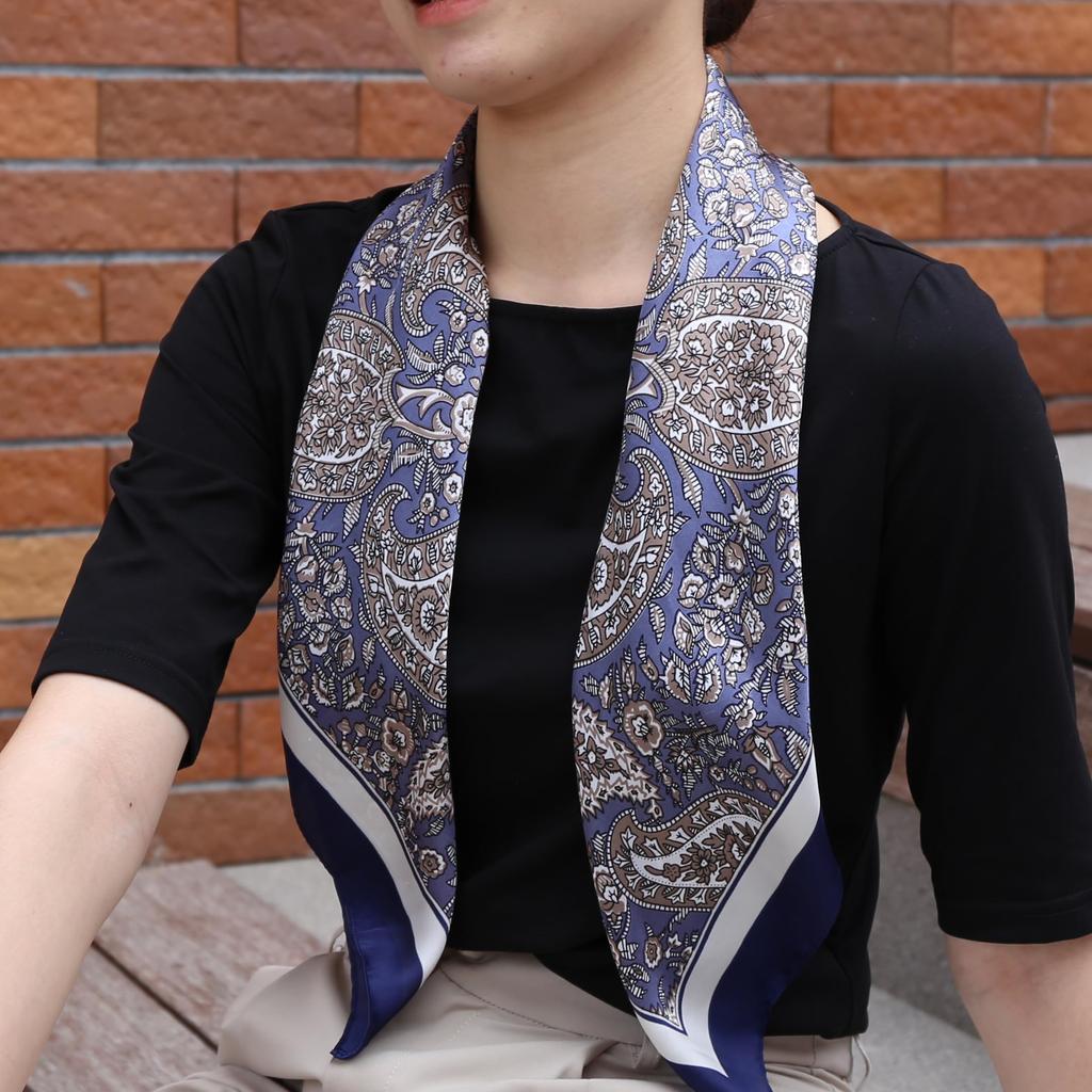 BRMM MIA Bag Hair Office Women's Silk-Like Scarf, 70x70cm, Neckerchief/Bandana, Casual, Square, Multifunctional, Accessory, Accessory, Spring/Summer,