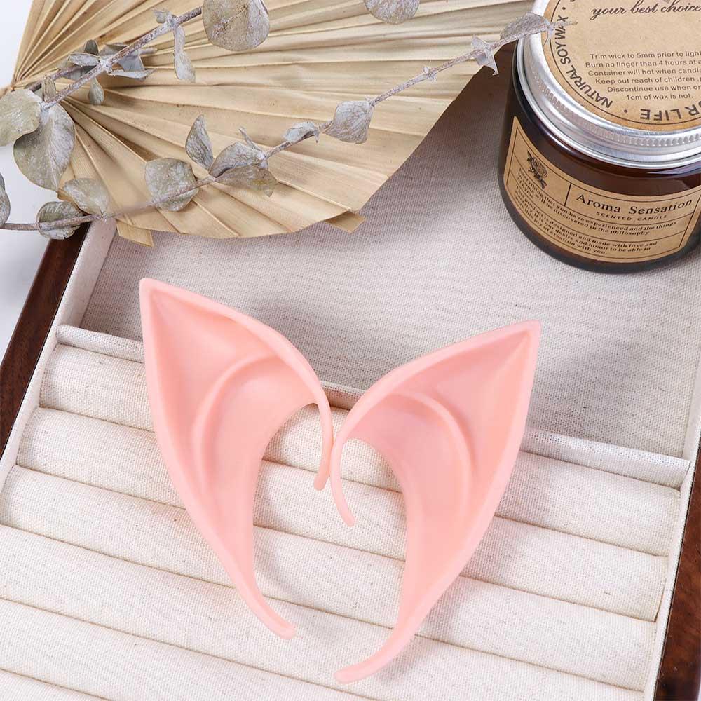 Unisex Fairy Cos Accessories Photography Props False Ears Elf Ears Ear Cuff Jewelry Women Earrings