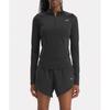 Reebok Running Half Zip Up T Shirt  W    Black  100075413