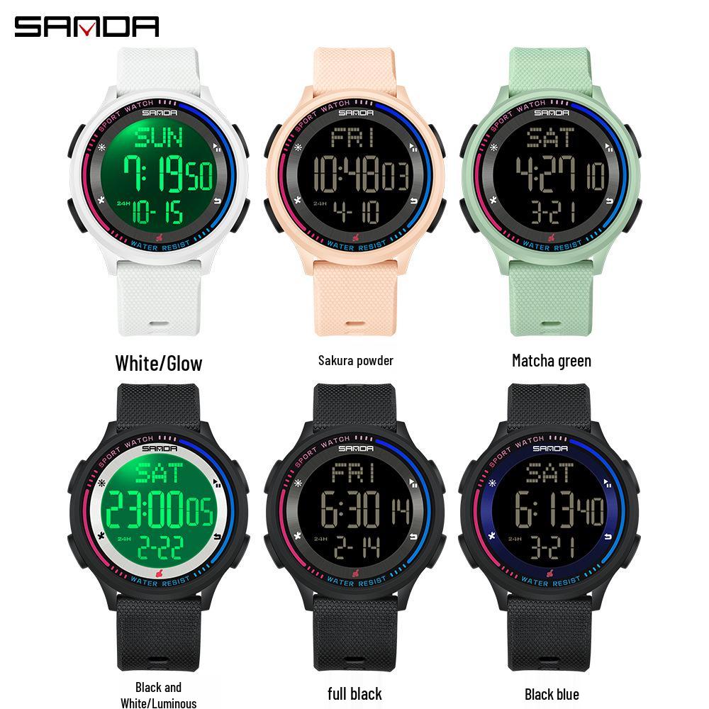 Sanda New Youth Luminous Waterproof Student Watch - Unisex Design for Middle Schoolers