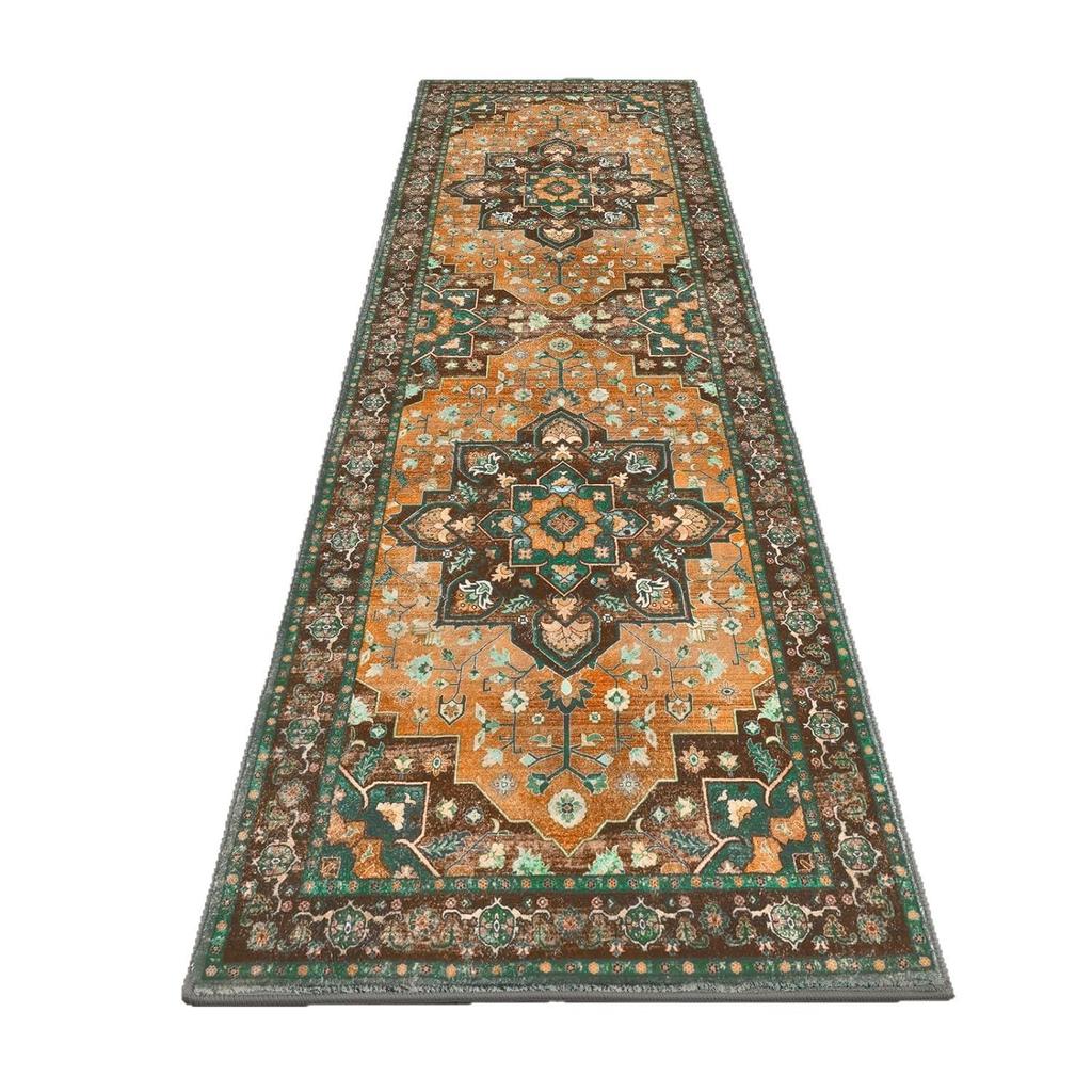 Bohemian Retro Non Slip Durable Runner Rug For Living Room And Hallway Home Decor