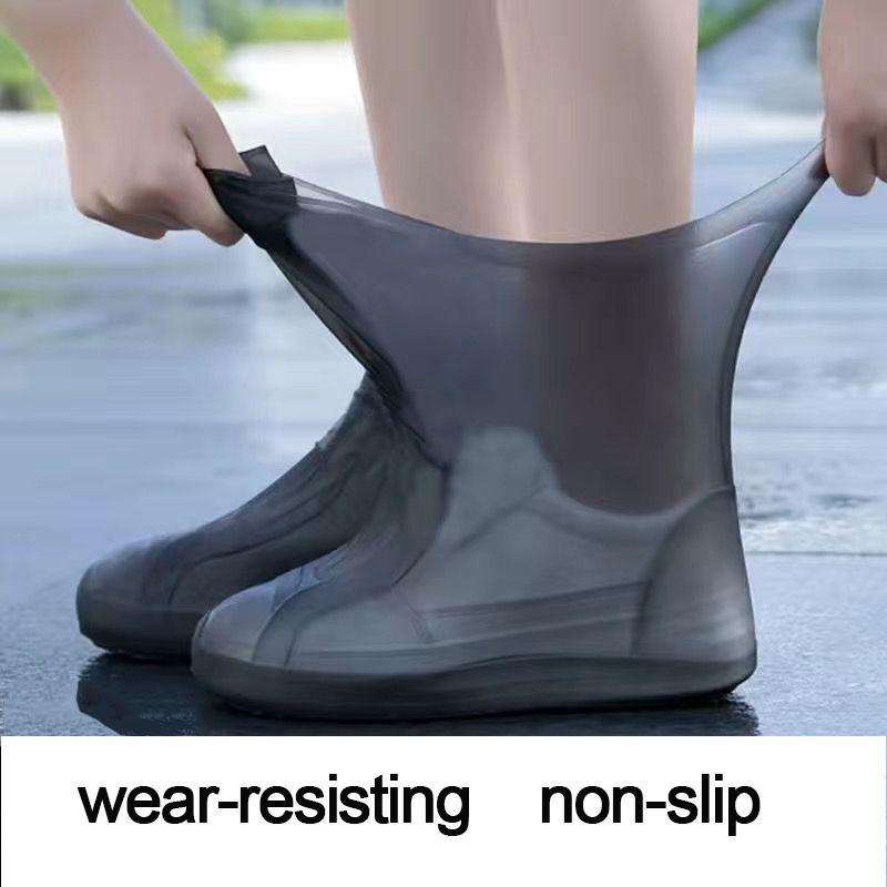 Gummi-Regenstiefel Regenschuhüberzug für Schuhe Silikon-Regenstiefelüberzüge Schutz Wasserdichte Schuhüberzüge