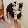Mesh Hair Clip Large Bow Mesh Crab Hair Clip Sweet Bows Shark Clip  Hair Accessories