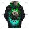 Yin-Yang Taichi Men's Hoodies Casual Clothing Vintage Tracksuit Sweatshirts Male Summer Tops Hooded Pullovers