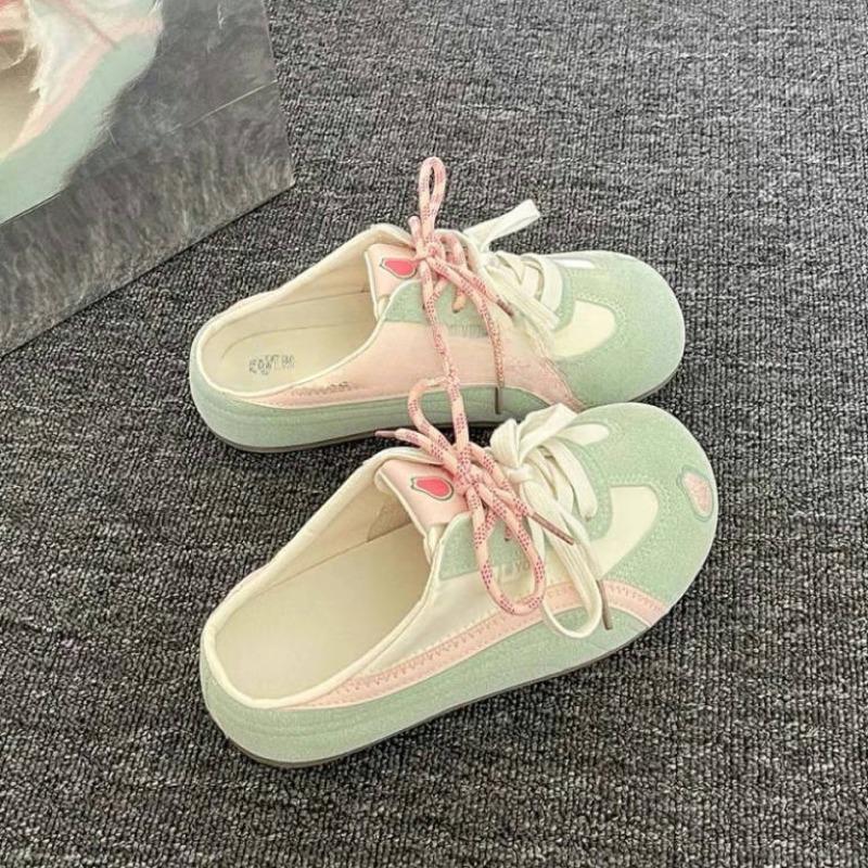 Versatile women's new summer one-pedal with skirt bag head half slippers women