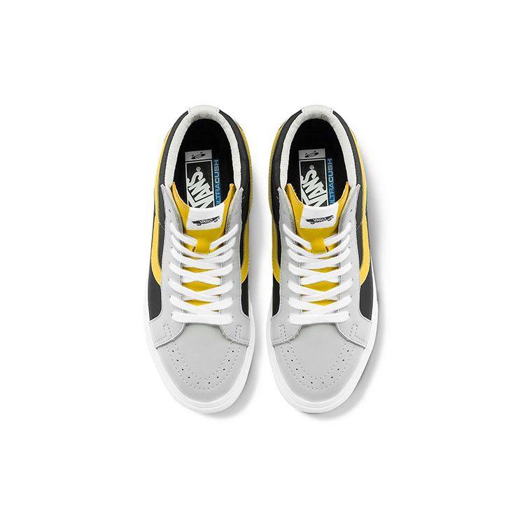 Vans Sk8-Hi Reissue VLT LX White Black Unisex Sneakers Yellow VN0A4BVHA0I