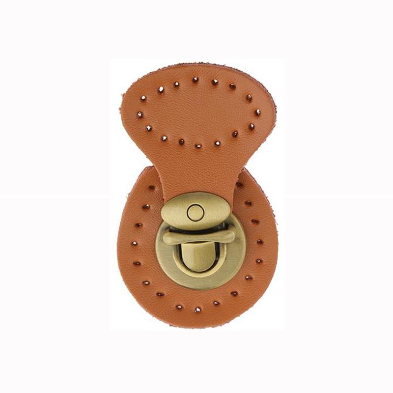 Genuine Leather Bag Lock Magnetic Button Fasteners Snap Buckles Replacement Handmade Bag DIY Clasp Accessories KZ0253