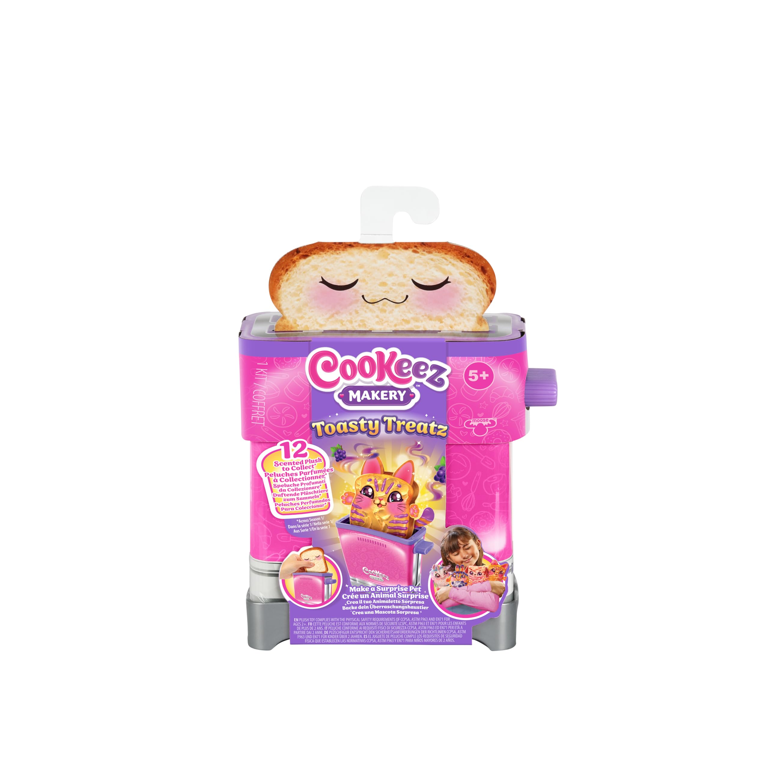 

Тостер Cookeez Makery Toasty Treatz с ароматизированной плюшевой игрушкой Только 1 Сделайте плюшевый сюрприз Посмотрите, как сюрприз выскакивает с вашими Стили могут отличаться -