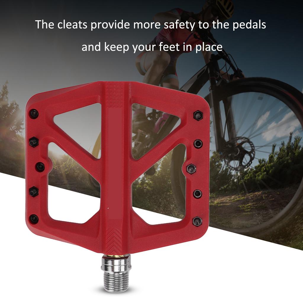 2Pcs Bike Pedals Good Airtightness Sufficient Width Good Grip Anti Slip Studs Pedals for Mountain Bike