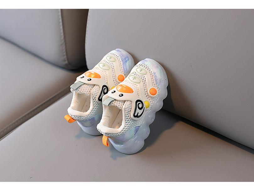 LED Flash Toddler Sneakers: Soft Sole, Non-Slip, Mesh, for 1-3 Year Olds